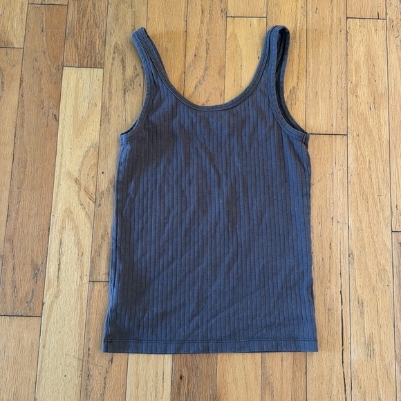 Aerie | Ribbed Tank| Gray/Brown | EUC | size M - Picture 4 of 4